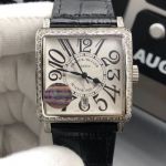 AJ Factory Franck Muller Master Square Arabic Numerals Dial 36mm Quartz Diamond Bezel Watch